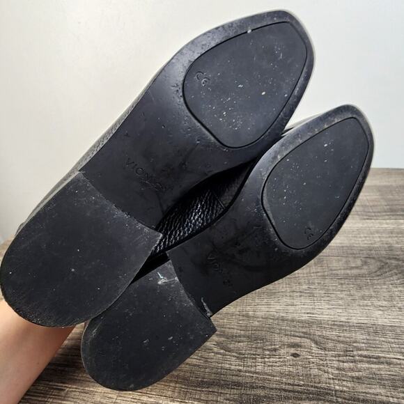 Vionic Wren Sellah Black Pebble Loafers Size 8.5 Office Work Career Professional - Picture 5 of 6